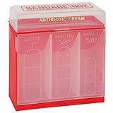 Bandage Box Container, Red with White Center