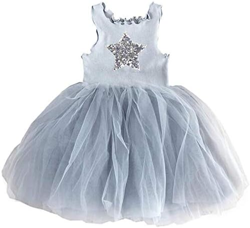 Flower Girl Dress 3-8 Years Baby Princess Dresses for Kids Girls Wedding Teens Partys Infantis Kid Girls Floral,Gray,4T