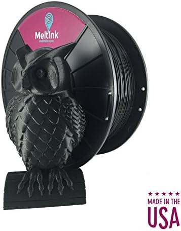 MeltInk Black 1.75mm PLA 3D Printer Filament 1Kg