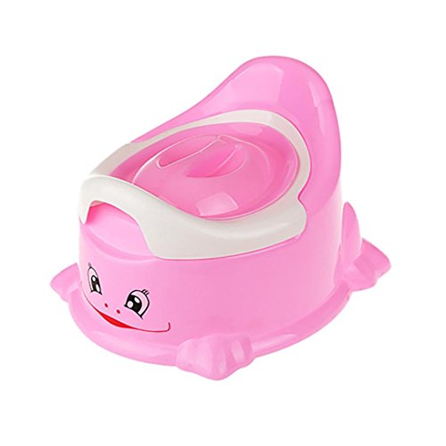 Botrong Children Portable Toilet Baby Outdoor Travel Potty Folding Chair (Pink)