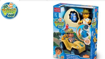 Baby Dino Rescue Mega Bloks Dora & Diego Basic Builds