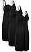 iLoveSIA 3PCS Women's Maternity Breastfeeding Dress Nursing Nightgown Black Size M Fit 34BC 32CD 36A