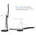 MoKo LED Desk Lamp, Portable with 1000mAh Rechargeable Battery, Eye-Caring Working/Reading/Studying Table Kids Lamp, Continuously Dimmable, Touch Control, Adjustable Arm, Black