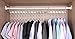 Bloberey Space Saving Hangers Metal Magic Cascading Hanger 10 Inch 6 x 2 Slots Closet Clothing Hanger Organizers（Pack of 4）