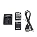 GoPro Battery 2 Pack, Batteries for GoPro Hero 3, High Capacity Rechargeable Replacement Batteries W/Dual Rapid Charge Charger for GoPro Hero 3 Gopro Hero 3+ (by Sharkk)
