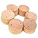 1.5 Inch Wooden Tags Round Wooden Circles with Hole for DIY Decoration, 100 Pcs