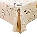 LEEVAN Heavy Weight Vinyl Rectangle Table Cover Wipe Clean PVC Tablecloth Oil-Proof/Waterproof Stain-Resistant- 54 x 78 Inch (Autumn Leaves)