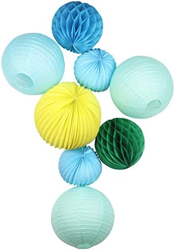 Honeycomb Balls Pleated Lantern Wonderful Creative Paper Decoration For A Variety Of Occasions Such As Birthday Party, Wedding