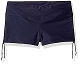 Micosuza Classical Women's Swim Boardshorts Beach Bikini Bottoms with Adjustable Ties 7 Color XS-XXL