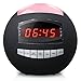 Raynic Bluetooth Digital Alarm Clock Radio AM/FM with Dual USB Charging Ports and Dimmable Night Light