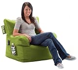 Comfort Research Big Joe Dorm Chair with Smart Max Fabric, Lime-anade