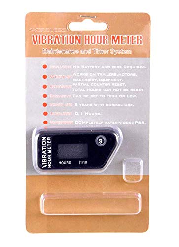 Jayron JR-HM016B LCD Wireless Digital Hour Meter Gauge Vibration Activated,Waterproof Design,for All Vibrating Machine,Air Compressor,Generator,Jet ski,Lawn Mower, Motorcycle,Chainsaw - Thumbnail 4