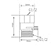 Aquafaucet Water Flow Control Valve Brushed Nickel Water Pressure Regulator Hand shower & Bidet Sprayer Control Shut Off Valve Showerhead Brass Turn off Valve G1/2 Standard Connection