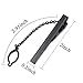 HAWSON 4 pcs Tie Clips Set for Men Necktie 2 inch Tie Bar Clip with Chain - Business Wedding Accessories