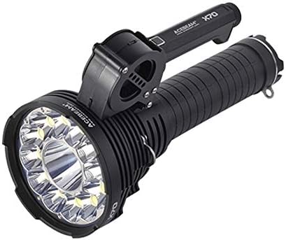 Amazon Com Acebeam X70 Brightest Flashlight 60 000 Lumens Cree Xhp70 2 Xhp35 Led 3773ft Long Throw Super High Lumens Flashlight Built In Battery Sports Outdoors
