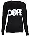 Womens Dope Sweater Jumper Top (8/10 (UK12/14), BLACK)