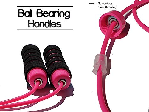 Limm Jump Rope Experience Levels, Cardio, Cross Fitness & More - Easily Adjustable - Best Exercise for Weight-Loss & Health - Start Enjoying The Comfort Today!