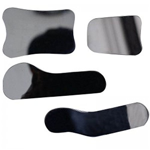 Dental 1-sided Intraoral Orthodontic Mirror Stainless Steel Photographic Mirror with 2 pcs Cheek Retractors Lip Opener