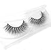Miss Kiss Real 3d Mink Lashes Natural Look, Curly Fluffy False Eyelashes Strip, Soft Cat Fake Eye Lash Can be Reused for Women 1 Pair 12mm Length