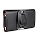 Black PU Leather Horizontal Belt Clip Wallet Case Holster for Apple iPhone Xs/X/Samsung Galaxy S9 / S8 / LG Phoenix 4 / Harmony 2 / Motorola Moto X4 / Huawei P20 / HTC Desire 12
