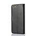 JUSUN BLU VIVO 5 Case, BLU VIVO 5 Wallet Case, Customized Leather Folio Stand Protective Wallet Case Cover for BLU VIVO 5 (Black)