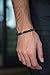 Bracelet for Men - Mens Bracelet Bead Bracelet Men Semi-Precious Natural Stones Black Onyx or Hematite Blue Handmade Bracelets (8mm) Celebrity Approved