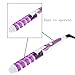 Hair Curling Iron, Anself Pro Anti-scalded Electric Ceramic Hair Curler Spiral Hair Rollers Curling Iron Wand Salon Tools (Purple)