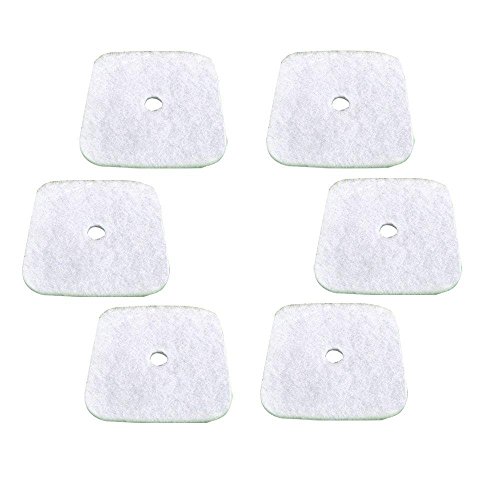 (Pack of 6) Air Filter for Mantis 7222 7222E 7222M 7225 7230 7234 7240 7920 7924 Tiller/Cultivator