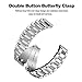 KOREDA No Gap Bands Compatible with Samsung Galaxy Watch Ultra 47mm Band for Men Women, Solid Business Stainless Steel Metal Bands for Samsung Galaxy Watch Ultra 47mm