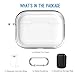 Valkit Compatible Airpods Pro Case Cover, Clear Airpod Pro Protective Case 2019 with Keychain Shockproof Soft TPU Case for Apple Airpods Pro Charging Case 3RD Gen[Front Led Visible] - Transparent