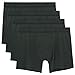 DAVID ARCHY Men's 4 Pack Drop Needle Modal Fitness Boxer Briefs