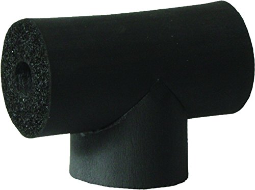 K-Flex 801-T-100218 Closed Cell Elastomeric Insulation Tee, 2-1/8" Nominal Insulation ID, 1" Wall Thickness, Black (Pack of 12)