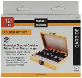 Master Mechanic 159082  12 Pack Router Bit Set