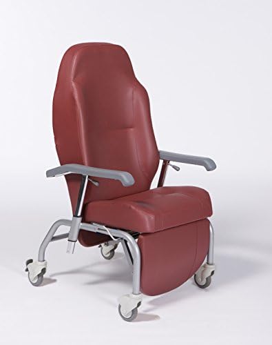 Sillon geriatrico Mod Normandie Red, Includes Optional Kit Four Wheels. Recliner 45º.