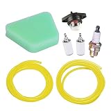 HUZTL Air Fuel Filter Primer Bulb Fuel Line Spark Plug for Poulan Craftsman Chainsaw Replaces 530037793 530095646 530071835 188-513-1