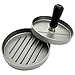 AIDOUT Burger Press - Hamburger Patty Maker - Non Stick Hand Operated Pattie Mold - Professional Aluminum Kitchen Tool with Comfortable Wooden Handle Great for Grill BBQ Homemade Burgers
