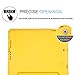 HDE Case for iPad 9.7-inch 2018/2017 Kids Shockproof Bumper Hard Cover Handle Stand with Built in Screen Protector for New Apple Education iPad 9.7 Inch (6th Gen) / 5th Generation iPad 9.7 - Yellow