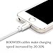 Lightning Cable, KOOWIEN 4Pack 6ft Extra Long 8Pin USB Syncing and Charging Cord for iPhone 7/7 Plus, 6s plus/6s/6 plus/6, se/5s/5c/5, iPad Air/Pro/Mini, iPod nano/touch (White)