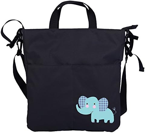 Taodou 3 in 1 Universal Baby Stroller Organizer Cup Holder Shoulder Bag with Strap Elephant