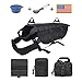 EJG Tactical Dog Molle Harness, with 3 Detachable Pouches & Velcro Area, No Pulling Design, Comfy Mesh Padding, Service Dog, Military Training, Hunting, Vest for Medium & Large Dog