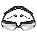 Swim Goggles, No Leaking Anti Fog UV Protection Crystal Clear Vision Triathlon Swim Goggles for Adult Men Women Youth