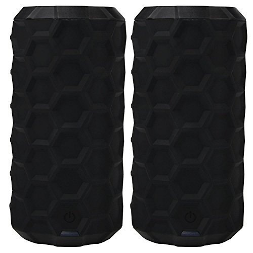 808 980049659 Canz H2O Bluetooth Wireless Speaker Pack of 2
