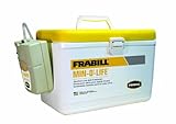 Frabill Personal Bait Station, 8-Quart, White/Yellow, Outdoor Stuffs