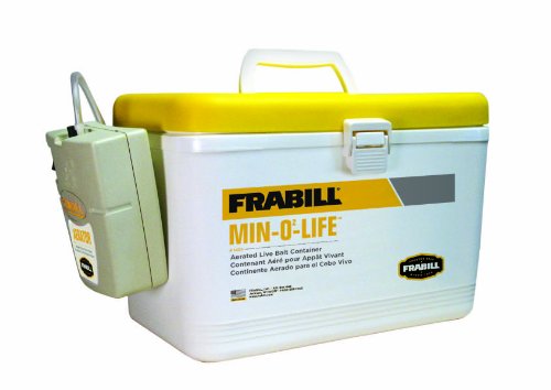 Frabill Personal Bait Station, 8-Quart, White/Yellow