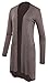 Long Cardigan with Pocket Long Sleeves for Women 3X-Large Mocha