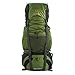 MISSION PEAK GEAR Alpine 3600 60L Internal Frame Hiking Backpack (Army Green)