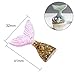 Blulu 60 Pieces Mermaid Tail Slime Charms Resin Flatback Glitter Slime Beads for Scrapbooking Jewelry Making DIY Crafts, 10 Colors