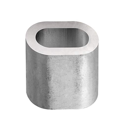 Aluminium Pressklemmen 3 mm (100 Stück) Aluminium Pressklemmen Pressklemme Presshülsen Seilklemmen Drahtseilklemmen – Bild 3
