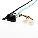 CableCreation Mini SAS 36Pin (SFF-8087) Male to 4x SAS 29 (SFF-8482) female with 4pin Power Cable, Mini SAS Host to 4 SAS Target Cable, 3.3FT