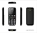 Jethro [SC118B] Simple Unlocked Quad-band GSM Senior & Kids Cell Phone, SOS Button, Easy to Use, Light Weight, Large Keyboard [Black Color]
